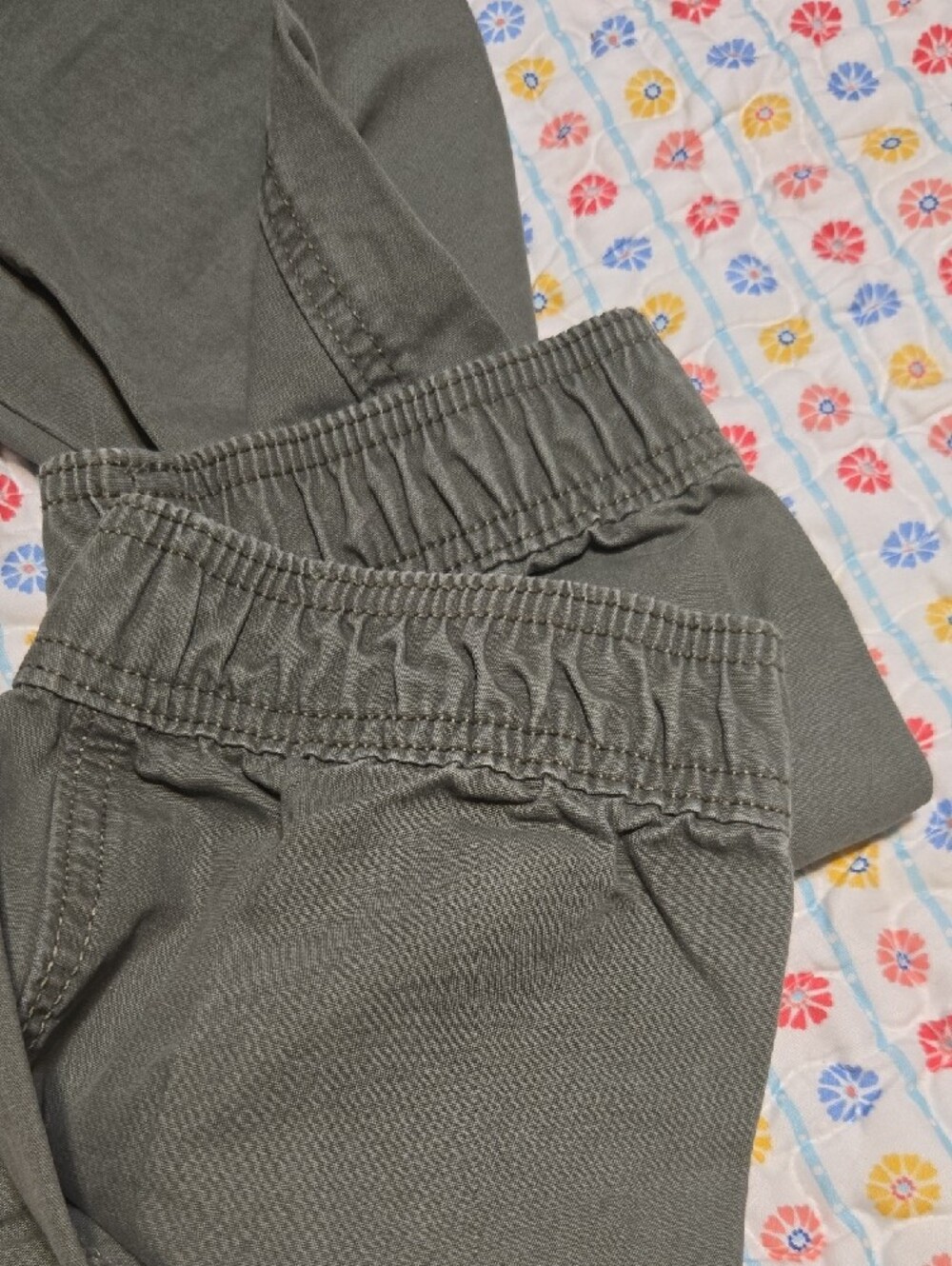 GAP Olive Green Women's Cotton Drawstring Slim Legged Jogger Pants. M - Picture 2 of 6
